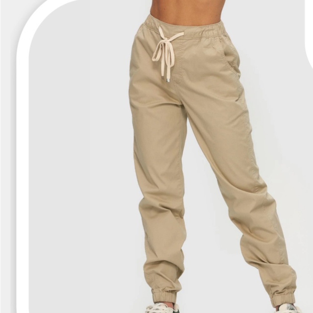 Stylish Beige Jogger Pants for Women